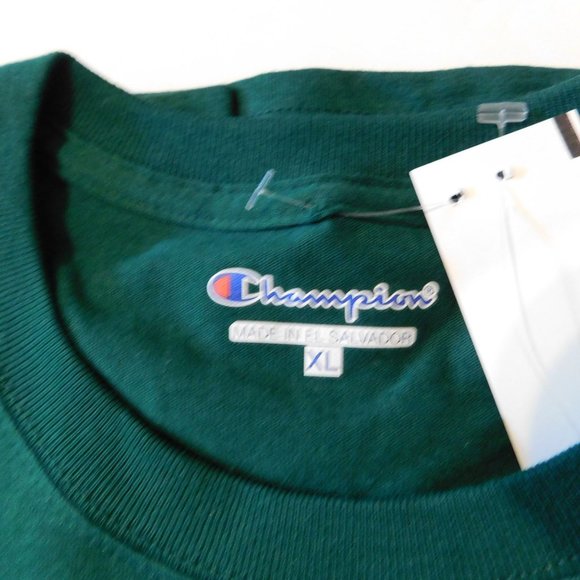 Champion Set of 3 Solid Color Tee Shirt Trio Mens XL Blue Gray Green Short Slv - Picture 10 of 10